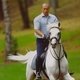 Владимир Владимирович Путин верхом на лошади