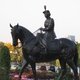 Памятник королева Елизавете и ее любимой лошади Бурмис