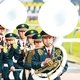 Духовой оркестр играет на открытии Кубка Японии