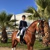 Выступление российской всадницы Ирины Захрабековой на турнире в Мадриде