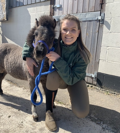 В Великобритании ветеринарная медсестра забрала себе найденного полуживым пони