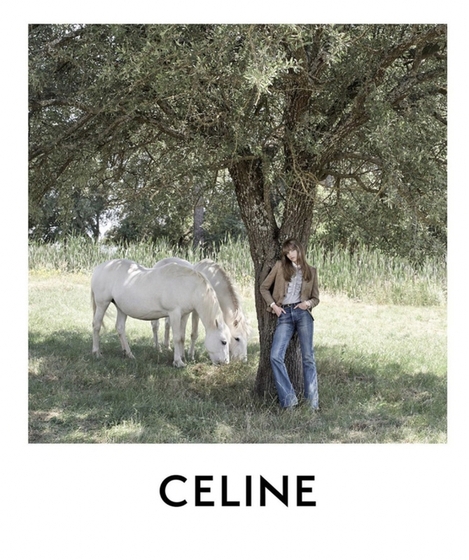 Лошади в новой рекламной кампании Celine 