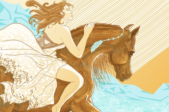 Лошади в иллюстрациях американской художницы 