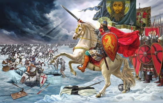 Историческая реконструкция конного похода Александра Невского