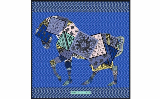 Hermès выпустил коллекцию эксклюзивных платков с лошадью