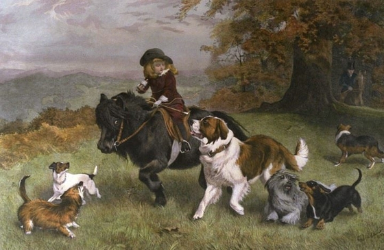 Собаки, дети и лошади: идиллия английского художника