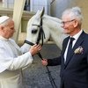 Папе Римскому Льву XIV подарили арабского жеребца
