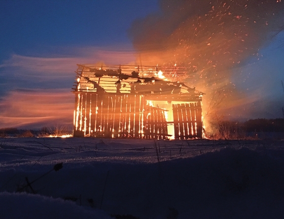 При пожаре в Свердловской области погибли 15 лошадей